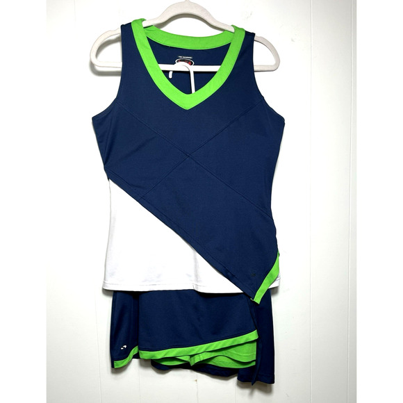 Bolle Blue and Green Women Shorts Skorts - Picture 1 of 16